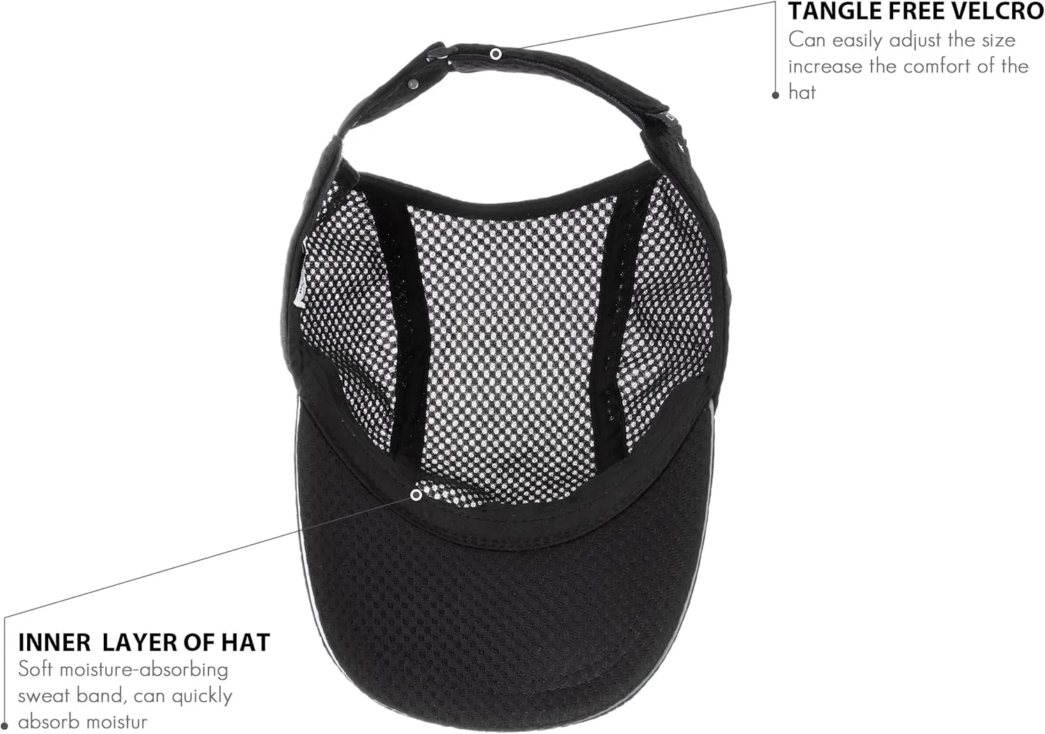 Backless Hat  Quick Dry Baseball Sport Hat for Women