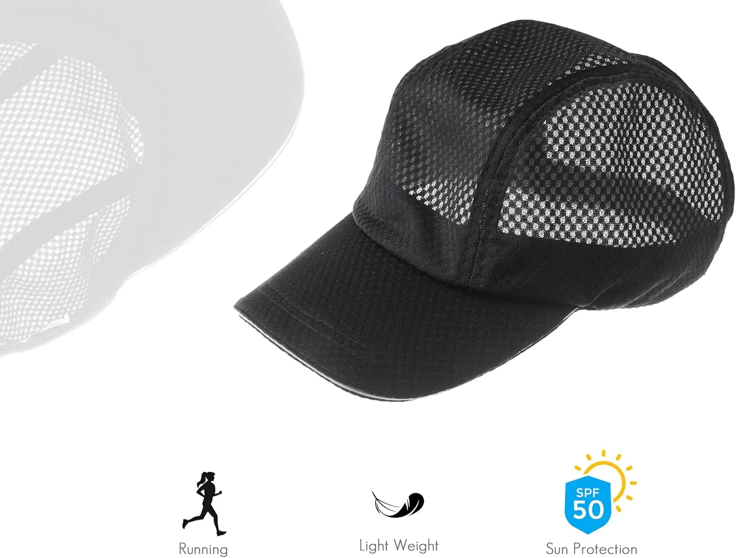 Backless Hat  Quick Dry Baseball Sport Hat for Women