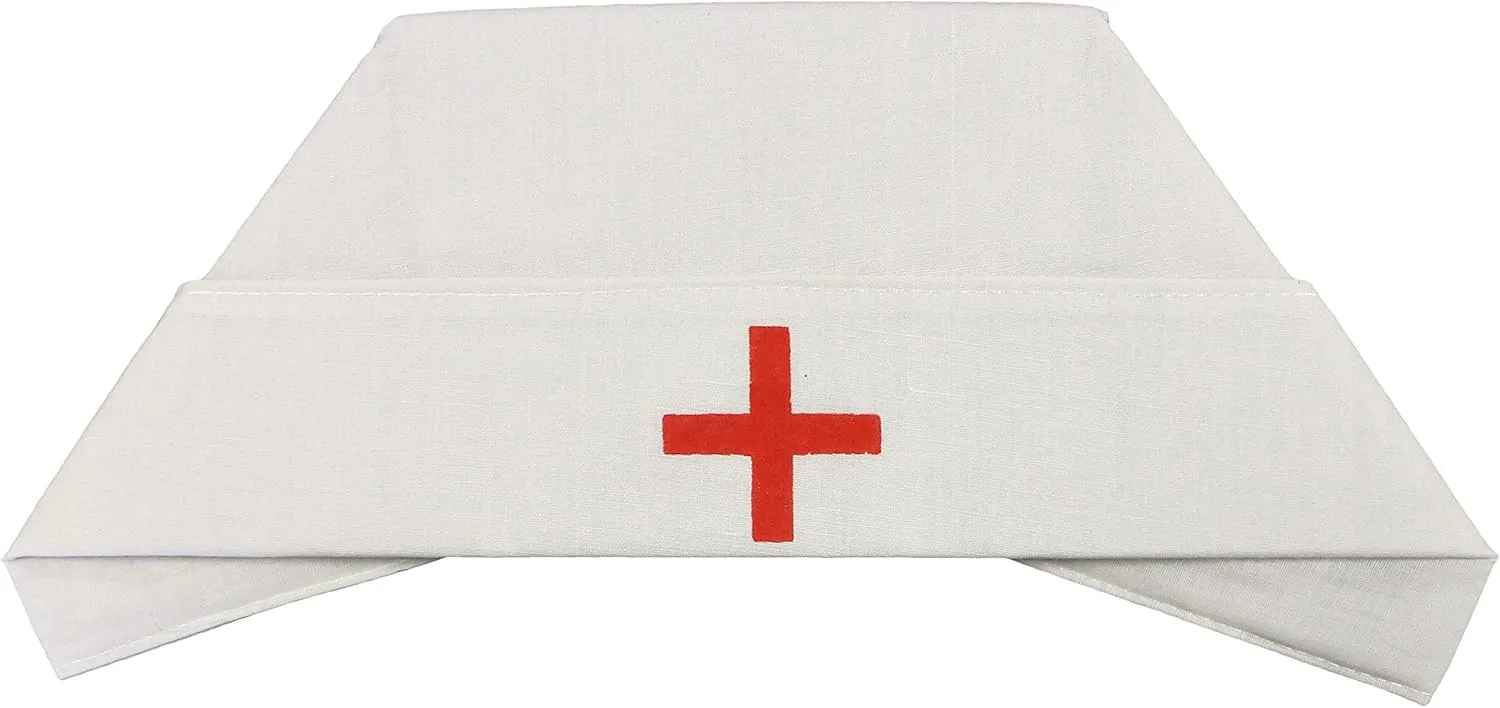 Cotton Nurse Hat, Women's, White, One Size