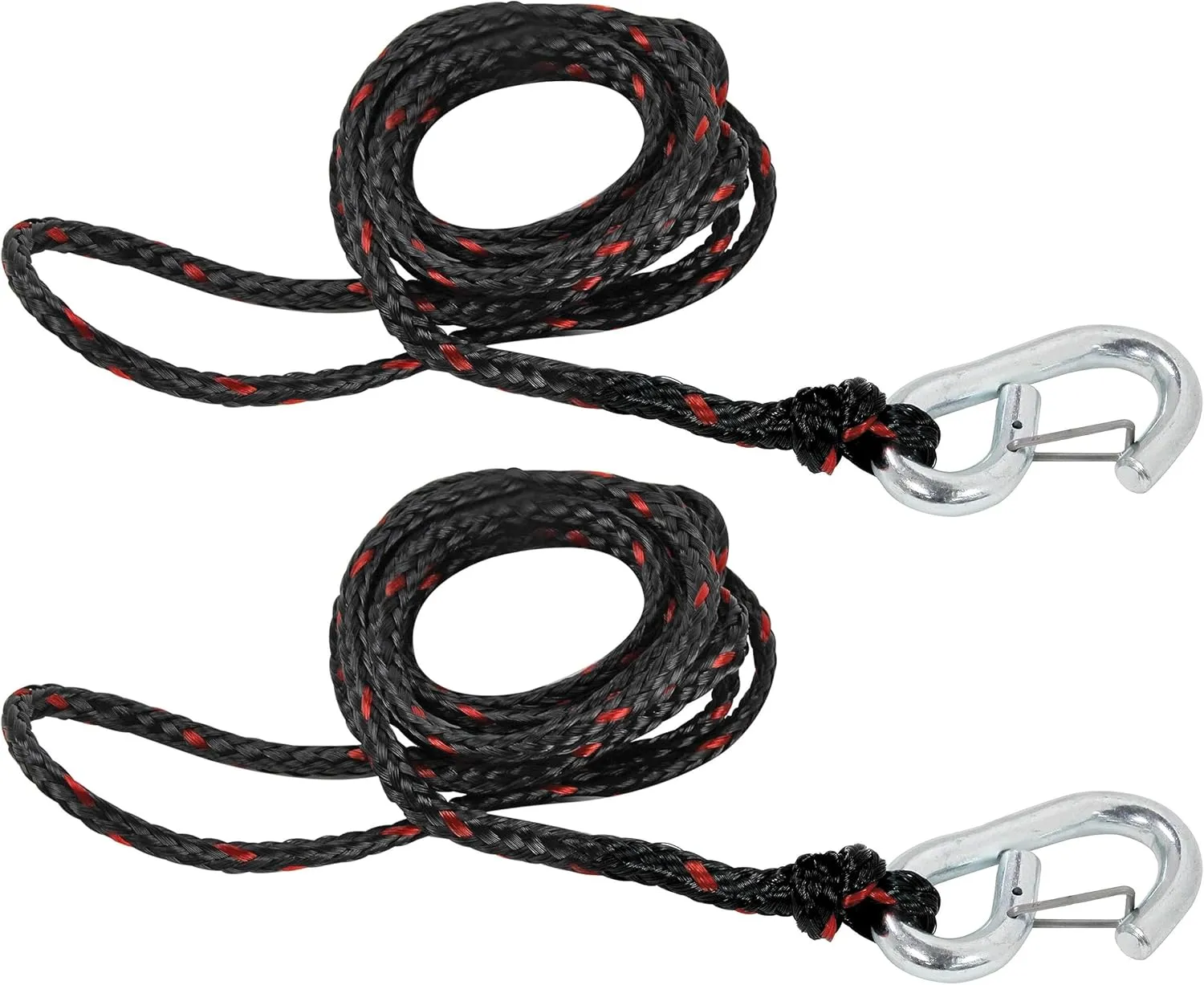 Extreme Max 3006.6803 PWC 9' Dock Line with Zinc-Plated Snap Hook - Value 2-Pack
