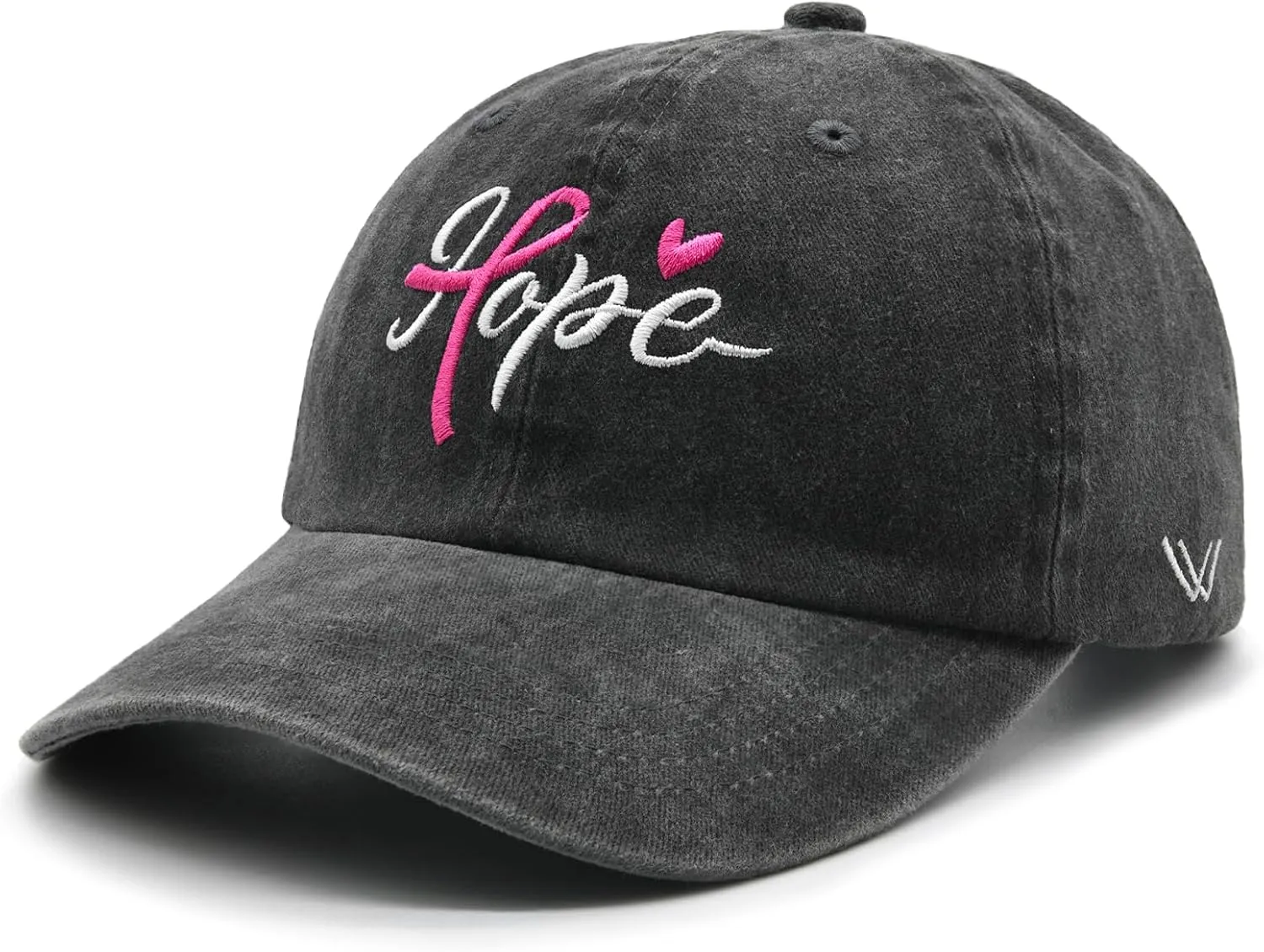 Fight Cancer Inspirational Gifts for Women, Embroidered Adjustable Breast Cancer Awareness Hope Hat