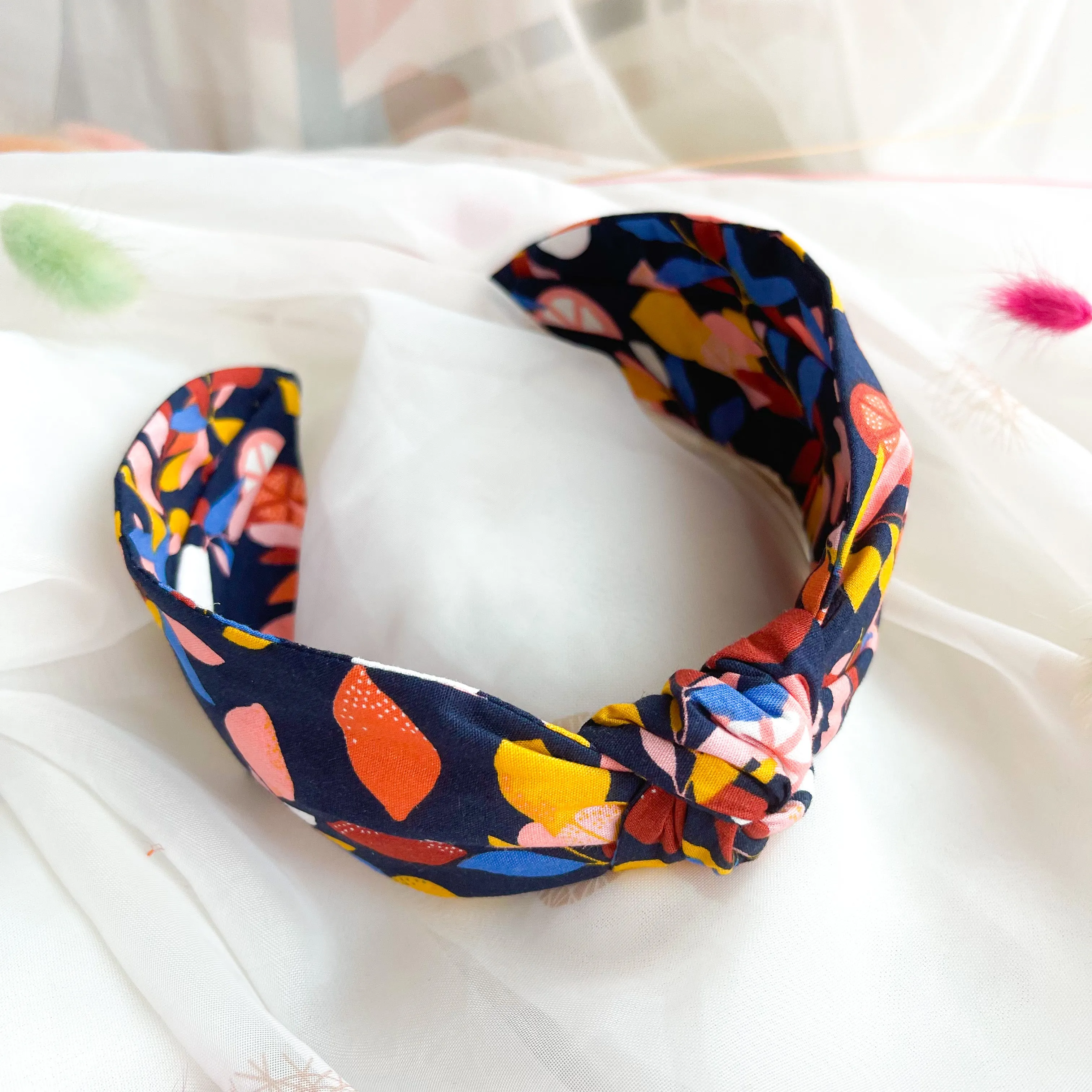 Fruit Print Knot Headband