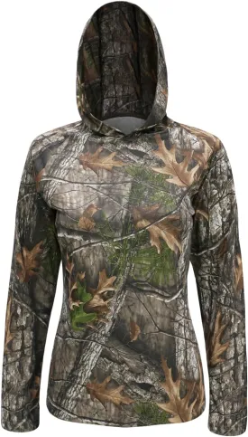 LOOGU Women's UPF 50  Sun Protection Hoodies Shirts Long Sleeve Lightweight Quick Dry UV Fishing Hking Outdoor