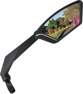 MEACHOW 2024NEW Handlebar Bike Mirror, Scratch Resistant Glass Lens, Ultra-HD, E-bike Mirror, Bicycle Mirror, (Blue Right Side) ME-013RB