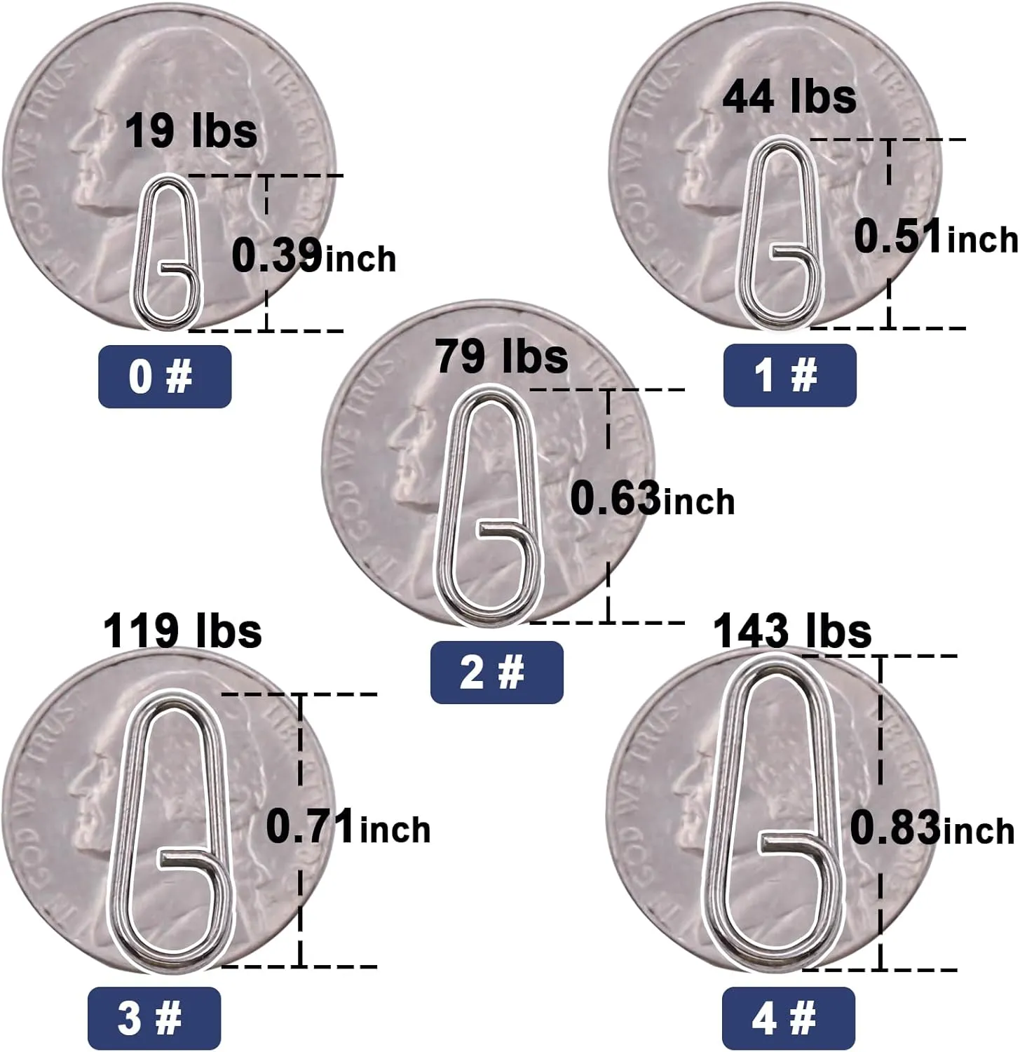 Oval Split Rings Fishing - 50pcs Fishing Power Clips Snaps Quick Change for Lures Stainless Steel Fishing Tackle