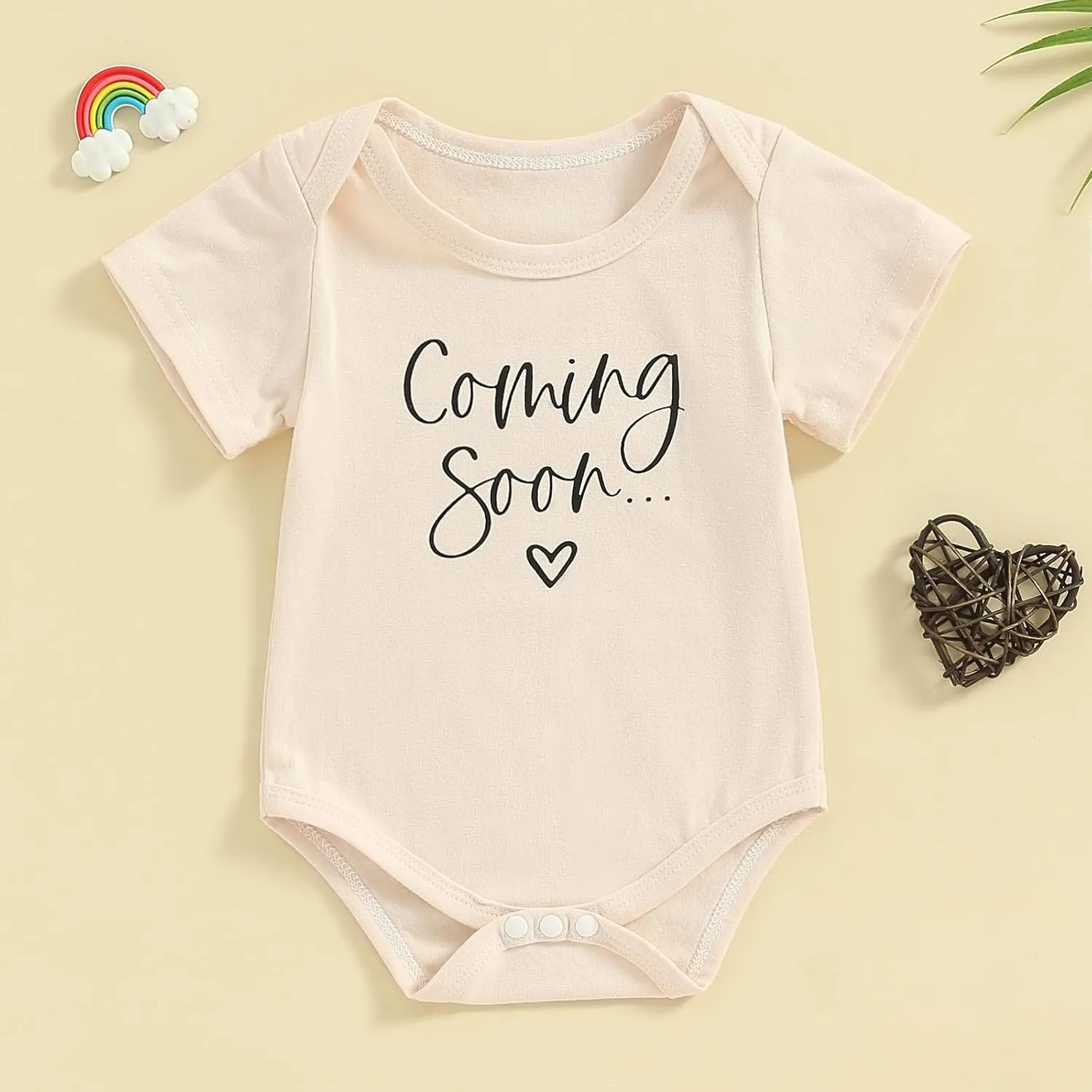 Pregnncy Announcement Baby Bodysuit Reveal Idea&Surprise Gift for Husband, Grandma, Grandpa or Family