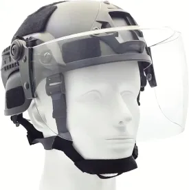 Tactical ACH Airsoft Helmet with Full Face Clear Visor Protective Guard MICH 2000 Mode for Paintball Outdoor CS Wargame