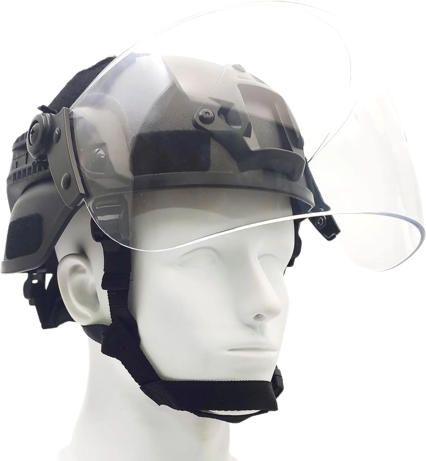 Tactical ACH Airsoft Helmet with Full Face Clear Visor Protective Guard MICH 2000 Mode for Paintball Outdoor CS Wargame