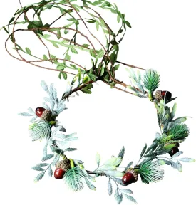 Vivivalue Floral Crown Girl Floral Headband Flower Headpiece Halo Wedding Party Photos