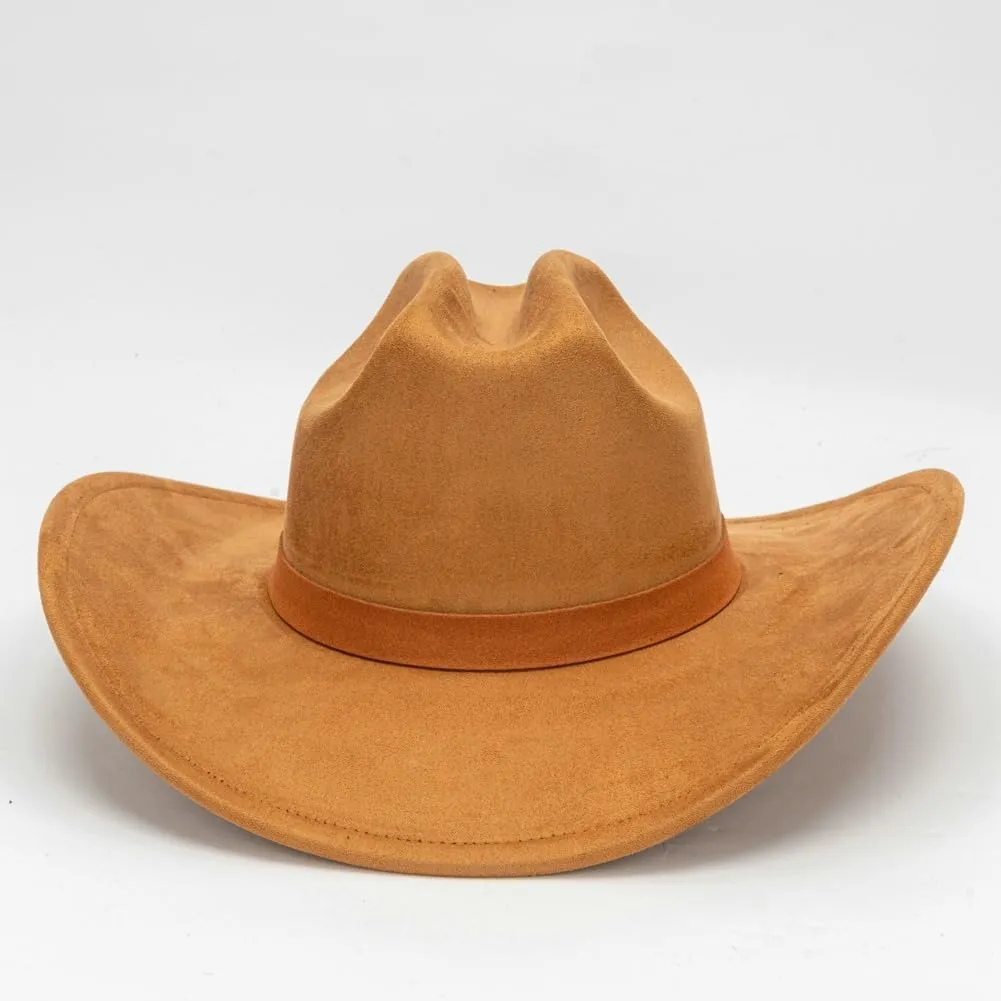 Wide Brim Suede Fedora Hats Unisex Classic Panama Hat Solid Retro Fedora for Men 2025
