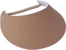 Women's Solid Color Design Lightweight Packable Foam Visor for Sun Protection and Outdoor Activities