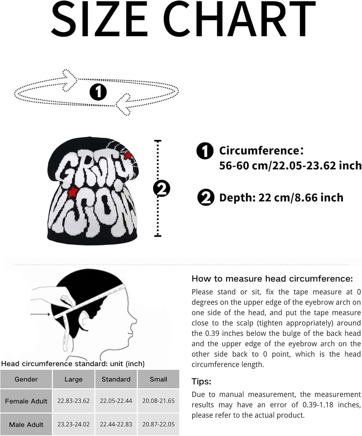 yolrdiw Women Beanie Y2k Letter Graphic Soft Warm Knitted Hats Men Winter Cap